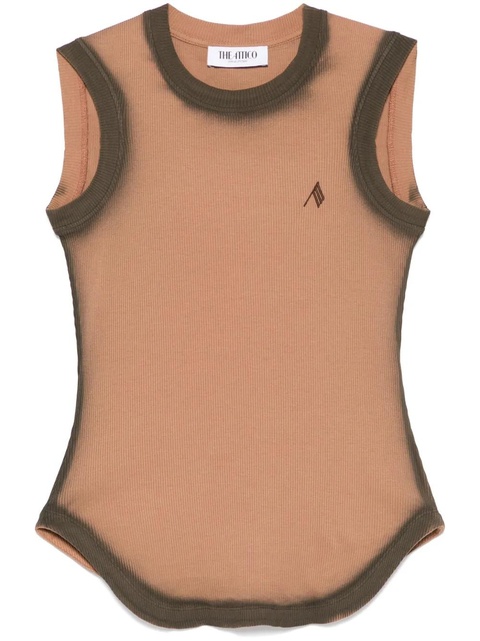 The Attico Reese tank top - Brown - zdjęcie produktu nr 1