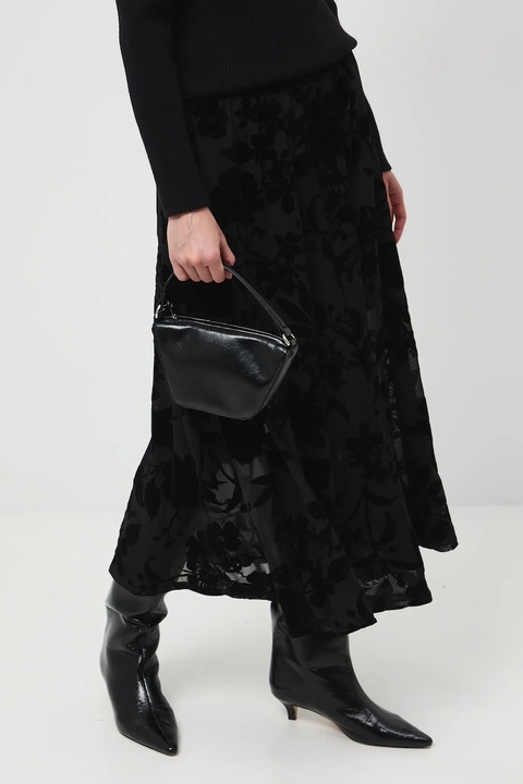 Medicine spódnica kolor czarny maxi rozkloszowana - zdjęcie produktu nr 1