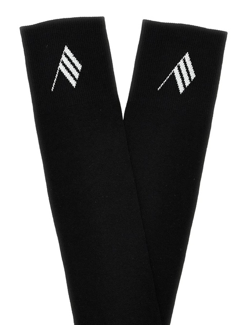 The Attico jacquard logo socks - Black - zdjęcie produktu nr 2