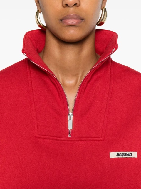Jacquemus Le camionneur Gros Grain sweatshirt - Red - zdjęcie produktu nr 2