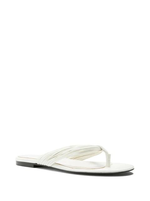 Proenza Schouler pleated-strap flat sandals - White - zdjęcie produktu nr 2