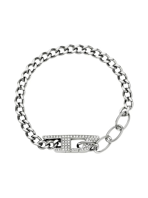 Diesel chain-link pavé bracelet - Grey - zdjęcie produktu nr 1