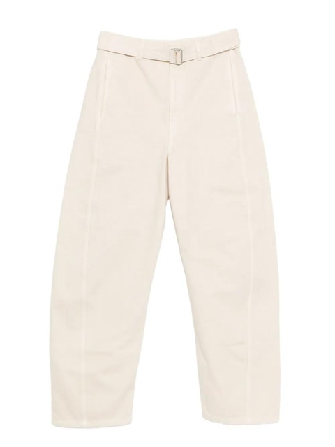 LEMAIRE twisted belted trousers - Neutrals - zdjęcie produktu nr 1