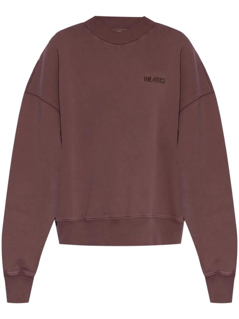 The Attico logo-embroidered sweatshirt - Brown - zdjęcie produktu nr 1