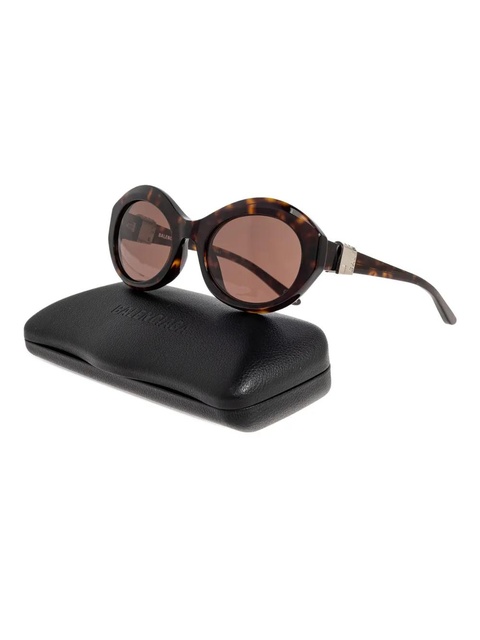 Balenciaga Eyewear oval frame sunglasses - Brown - zdjęcie produktu nr 2