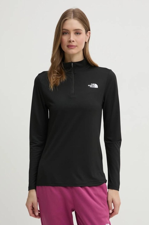 The North Face bluza sportowa Flex kolor czarny gładka NF0A8BRQJK31 - zdjęcie produktu nr 1