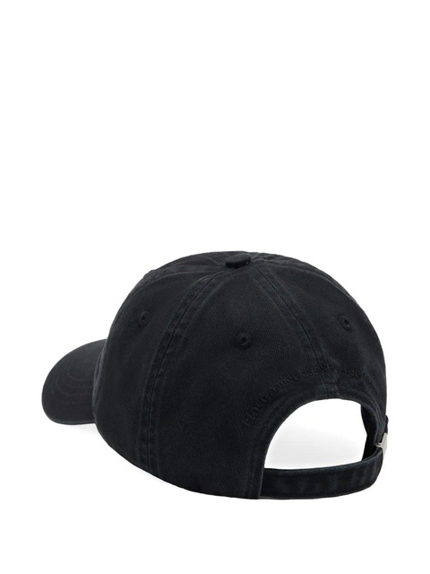 GANNI Puppy embroidered logo baseball cap - Black - zdjęcie produktu nr 2