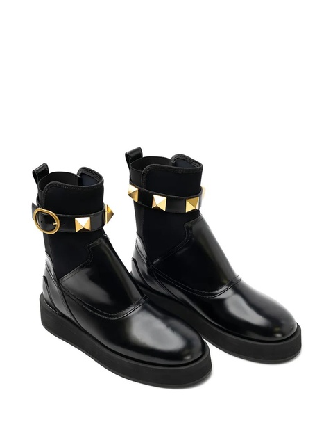 Valentino Garavani studded-embellishment boots - Black - zdjęcie produktu nr 1