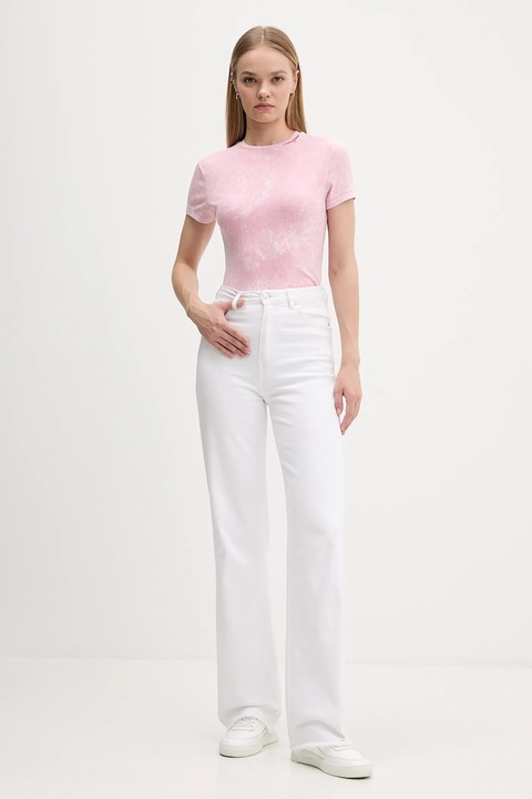 Tommy Jeans t-shirt damski kolor różowy DW0DW21531 - zdjęcie produktu nr 2