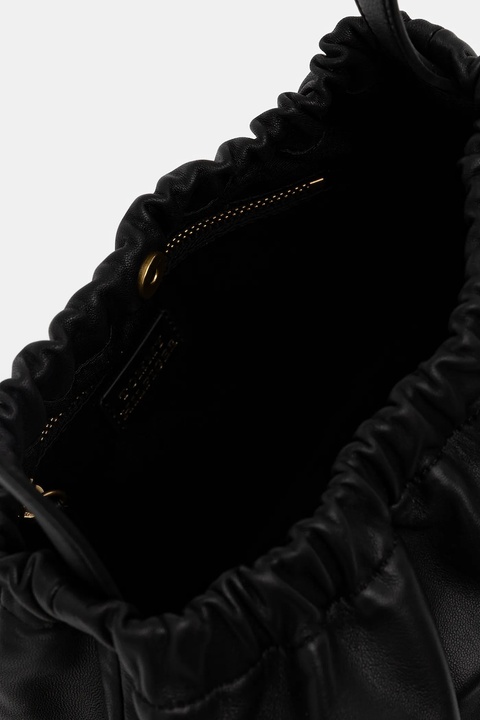 Tommy Hilfiger torebka skórzana kolor czarny AW0AW18307 - zdjęcie produktu nr 2