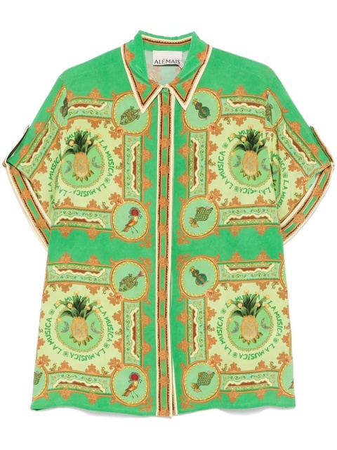 ALEMAIS La Musica shirt - Green - zdjęcie produktu nr 1
