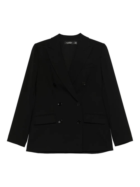 Lauren Ralph Lauren Double-Breasted Wool Jacket - Black - zdjęcie produktu nr 1