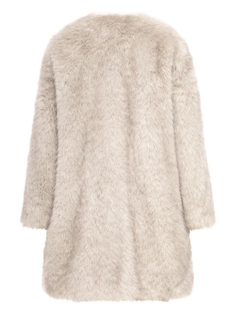 Max Mara faux-fur coat - Neutrals - zdjęcie produktu nr 2