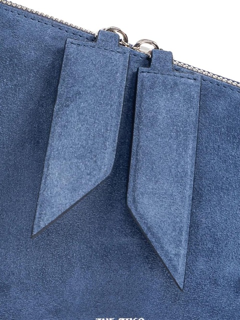 The Attico Sunrise zip suede tote bag - Blue - zdjęcie produktu nr 2