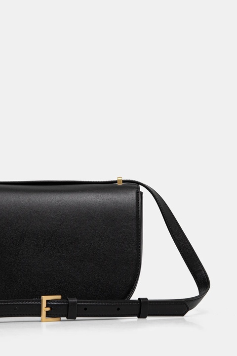 Karl Lagerfeld torebka skórzana kolor czarny A1W30444 - zdjęcie produktu nr 2