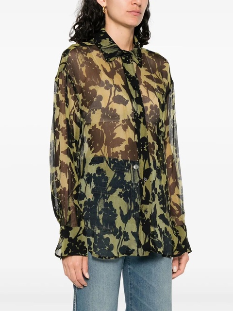 Victoria Beckham silk shirt - Green - zdjęcie produktu nr 2