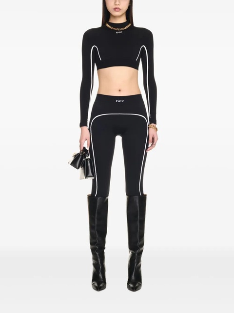 Off-White Off Stamp crop top - Black - zdjęcie produktu nr 2