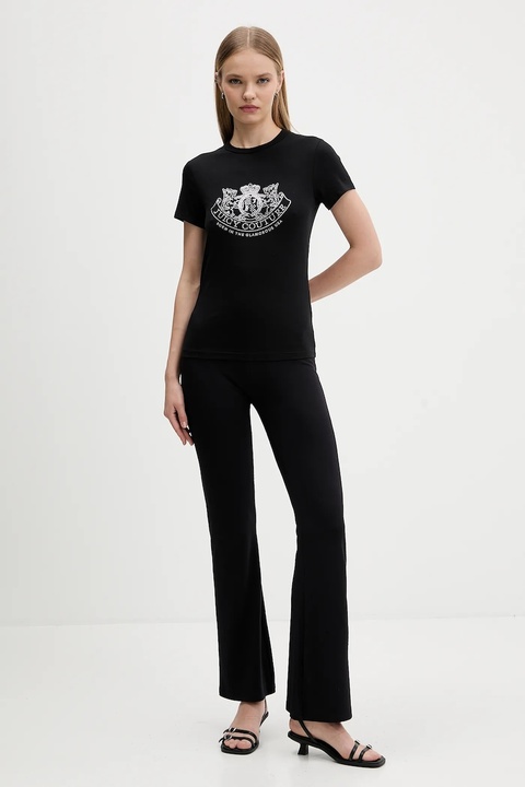 Juicy Couture t-shirt damski kolor czarny JCGTK225015 - zdjęcie produktu nr 2
