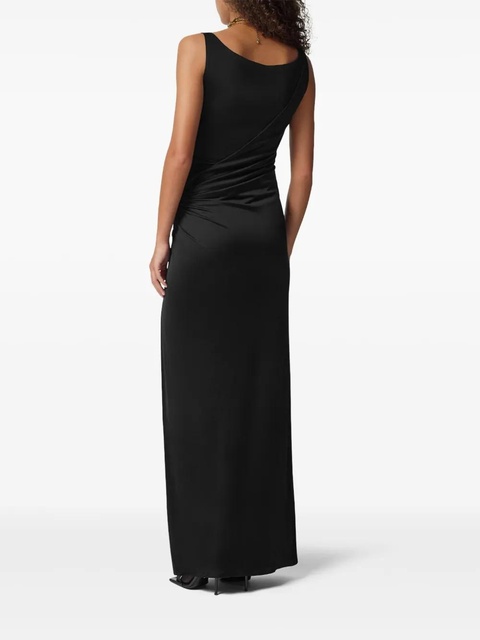Versace Safety Pin gathered gown - Black - zdjęcie produktu nr 2