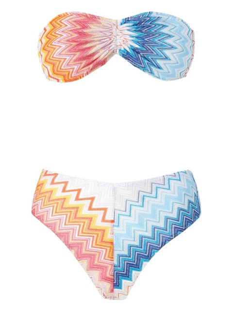 Missoni zigzag-knit bikini set - Blue - zdjęcie produktu nr 1