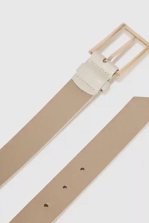 Karl Lagerfeld pasek skórzany damski kolor beżowy A4W33132 - zdjęcie produktu nr 2