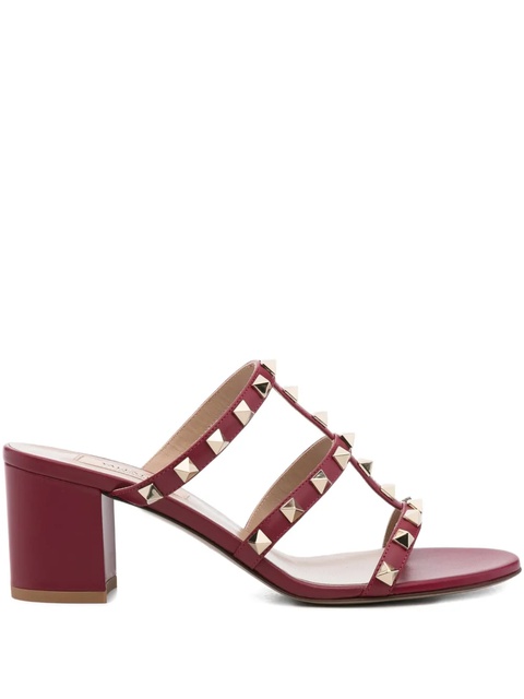 Valentino Garavani 60mm Rockstud block-heel sandals - Pink - zdjęcie produktu nr 1