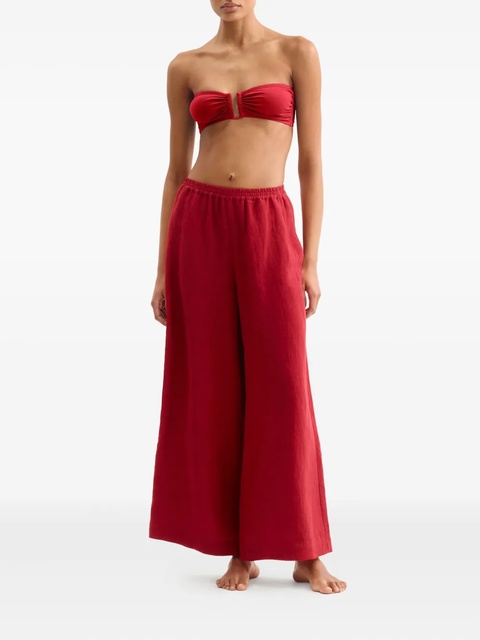 ERES Select elastic-waist trousers - Red - zdjęcie produktu nr 1