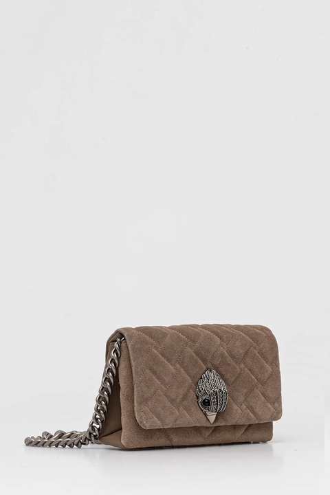 Kurt Geiger London torebka zamszowa MINI KENSINGTON kolor brązowy 9594547209 - zdjęcie produktu nr 2