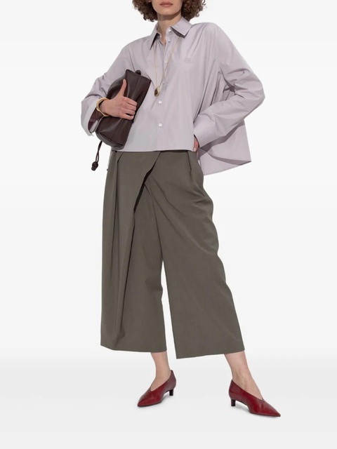 LOEWE pleated wrap trousers - Green - zdjęcie produktu nr 2
