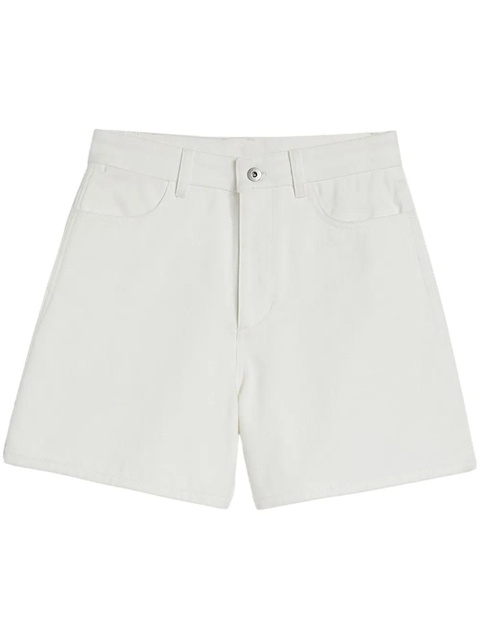 Jil Sander high-rise denim shorts - White - zdjęcie produktu nr 1