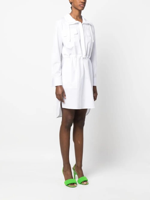 FENDI drawstring-waist cotton dress - White - zdjęcie produktu nr 2