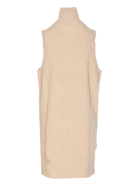 MM6 Maison Margiela high-neck zip-front top - Neutrals - zdjęcie produktu nr 2