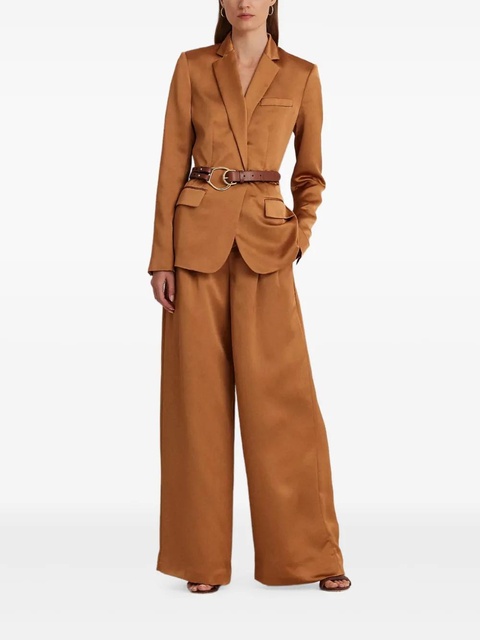 Lauren Ralph Lauren Satynowa marynarka Straight Fit - Brown - zdjęcie produktu nr 2