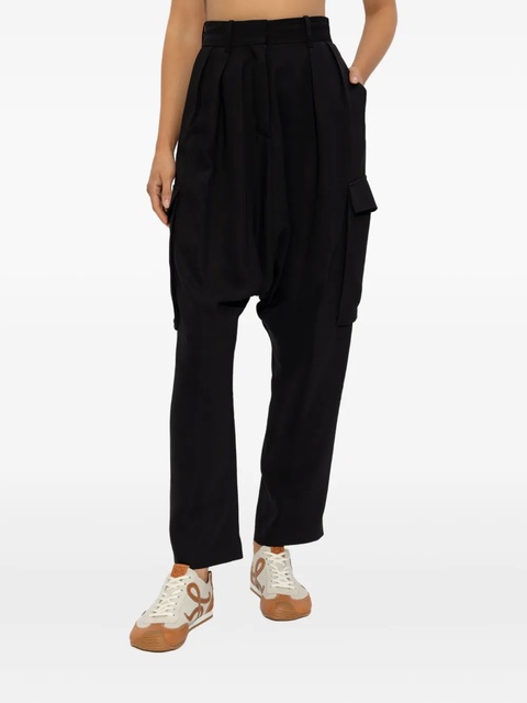 LOEWE pleated cargo trousers - Black - zdjęcie produktu nr 2