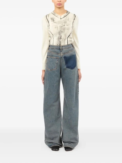 MM6 Maison Margiela pocket-detail jeans - Blue - zdjęcie produktu nr 2