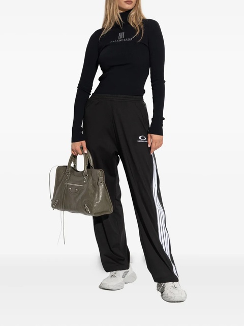 Balenciaga stripe-detail track pants - Black - zdjęcie produktu nr 1