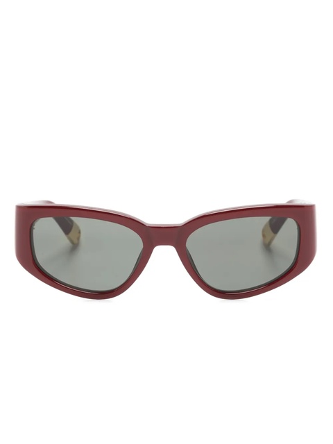 Jacquemus rectangle-frame sunglasses - Red - zdjęcie produktu nr 1