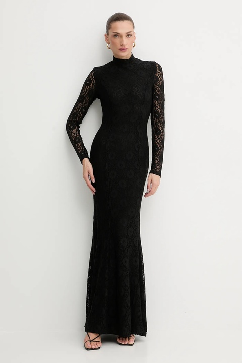 Bardot sukienka kolor czarny maxi rozkloszowana 60076DB - zdjęcie produktu nr 2