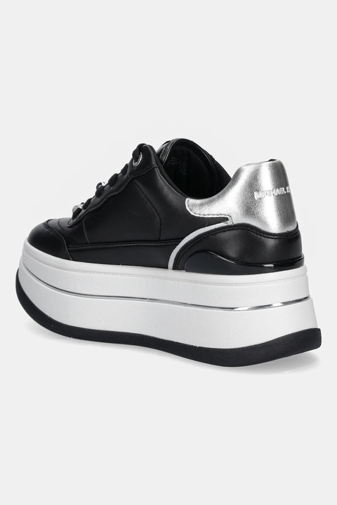 MICHAEL Michael Kors sneakersy skórzane Hayes damskie kolor czarny 43F5HYFS2L.001 - zdjęcie produktu nr 2