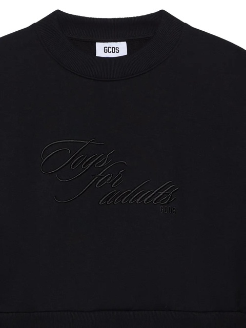 GCDS embroidered sweatshirt - Black - zdjęcie produktu nr 2