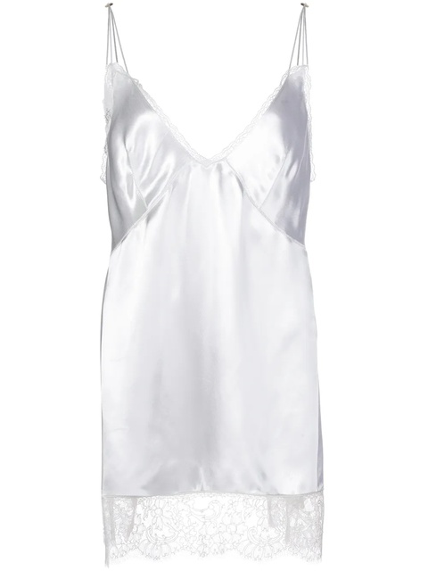 KHAITE Emi lace-hem top - White - zdjęcie produktu nr 1