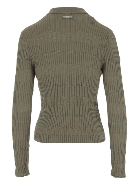 PINKO polo-collar top - Green - zdjęcie produktu nr 1