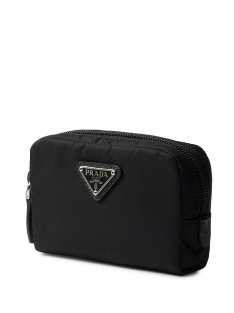 Prada logo-triangle make-up bag - Black - zdjęcie produktu nr 2