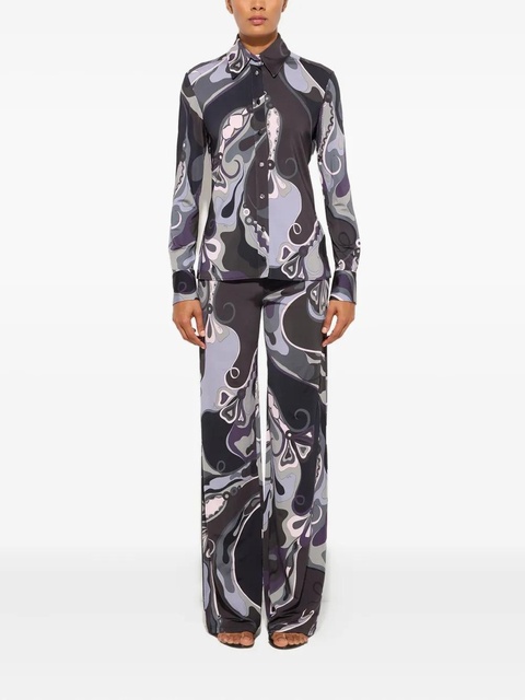 PUCCI orchidee print straight trousers - Grey - zdjęcie produktu nr 2