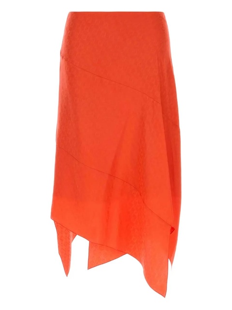 FENDI asymmetric silk midi skirt - Red - zdjęcie produktu nr 1
