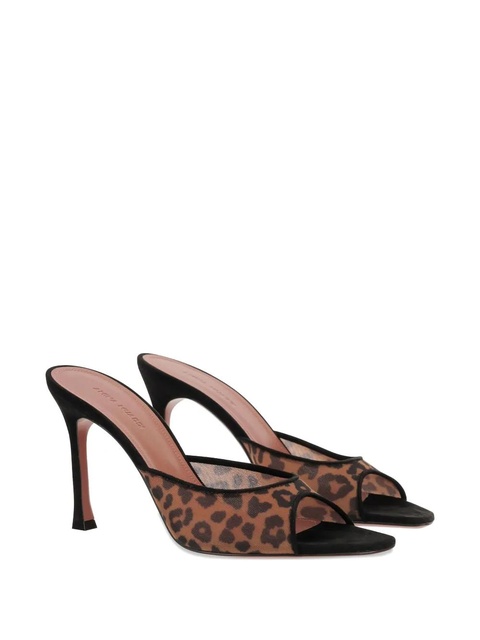 Amina Muaddi 95mm Alexa leopard-print pumps - Brown - zdjęcie produktu nr 2
