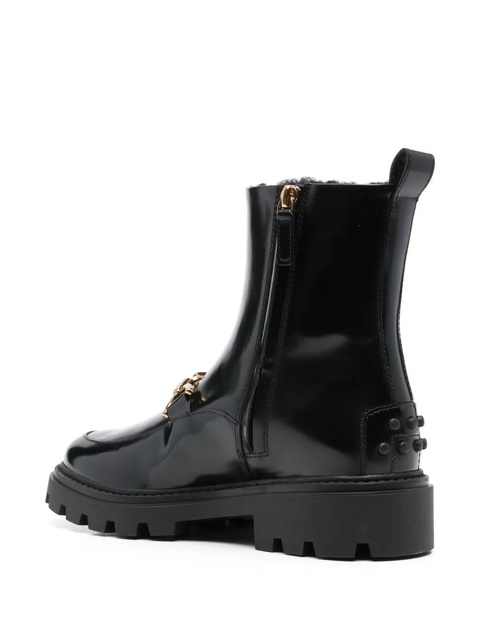 Tod's logo-plaque ankle boots - Black - zdjęcie produktu nr 2