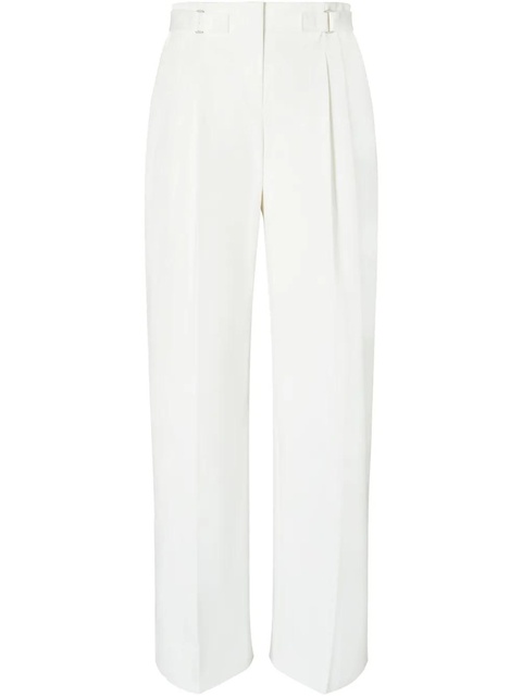 Tory Burch cotton twill trousers - White - zdjęcie produktu nr 1
