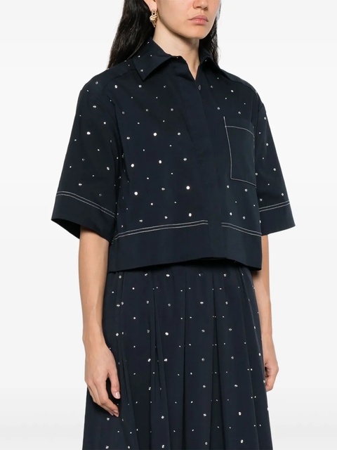 Maje cropped shirt - Blue - zdjęcie produktu nr 2
