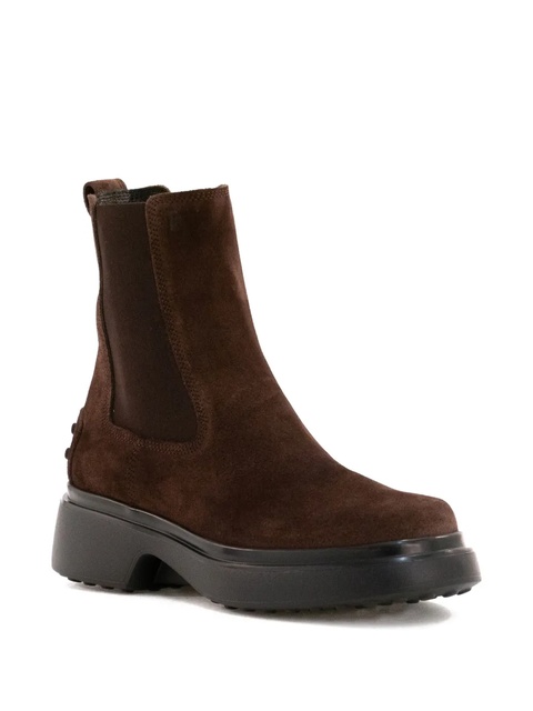 Tod's elastic-panelled platform boots - Brown - zdjęcie produktu nr 2